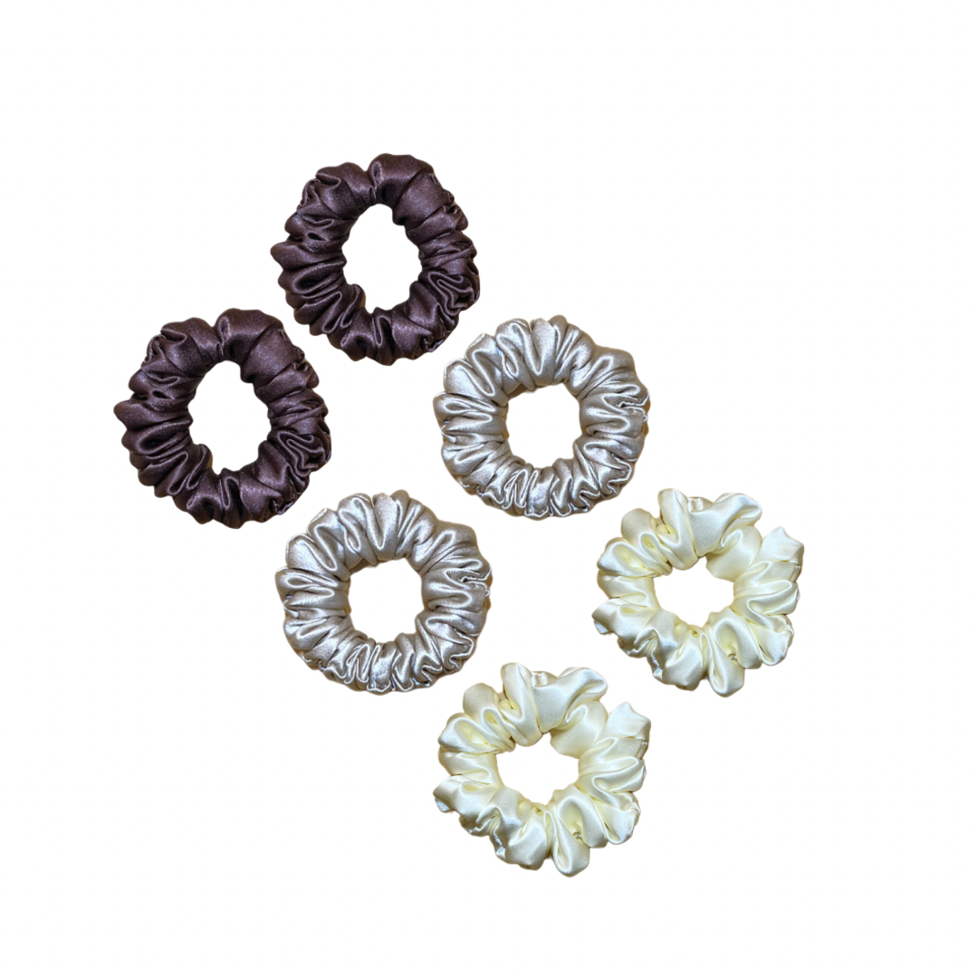 Minnie silk scrunchies set